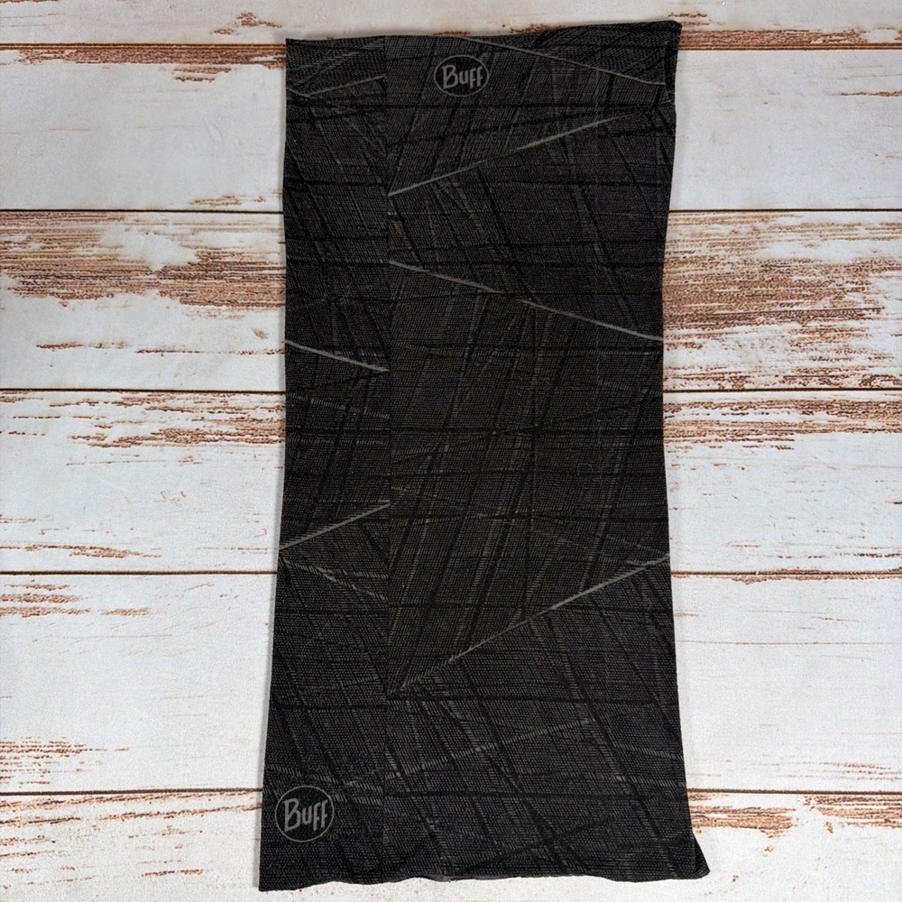 Buff Multifunctional Neckwear Gaiter Black Gray Pattern Headband Scarf